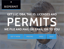 Tablet Screenshot of bizpermit.com